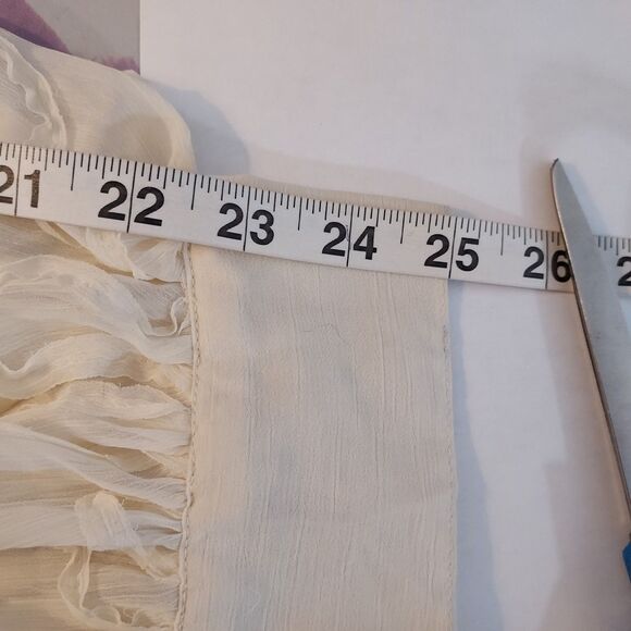 Simonton Says by George Simonton Blouse Top Womens Plus Size 2X Sheer Applique - Picture 10 of 11